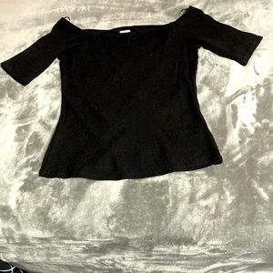 H&M black square neck